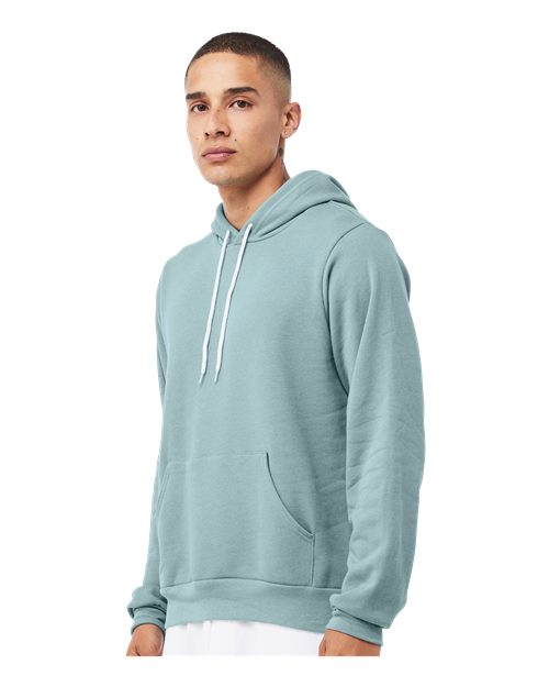 Sponge Fleece Hoodie - OnModelSide - B86306452 - Heather Blue Lagoon