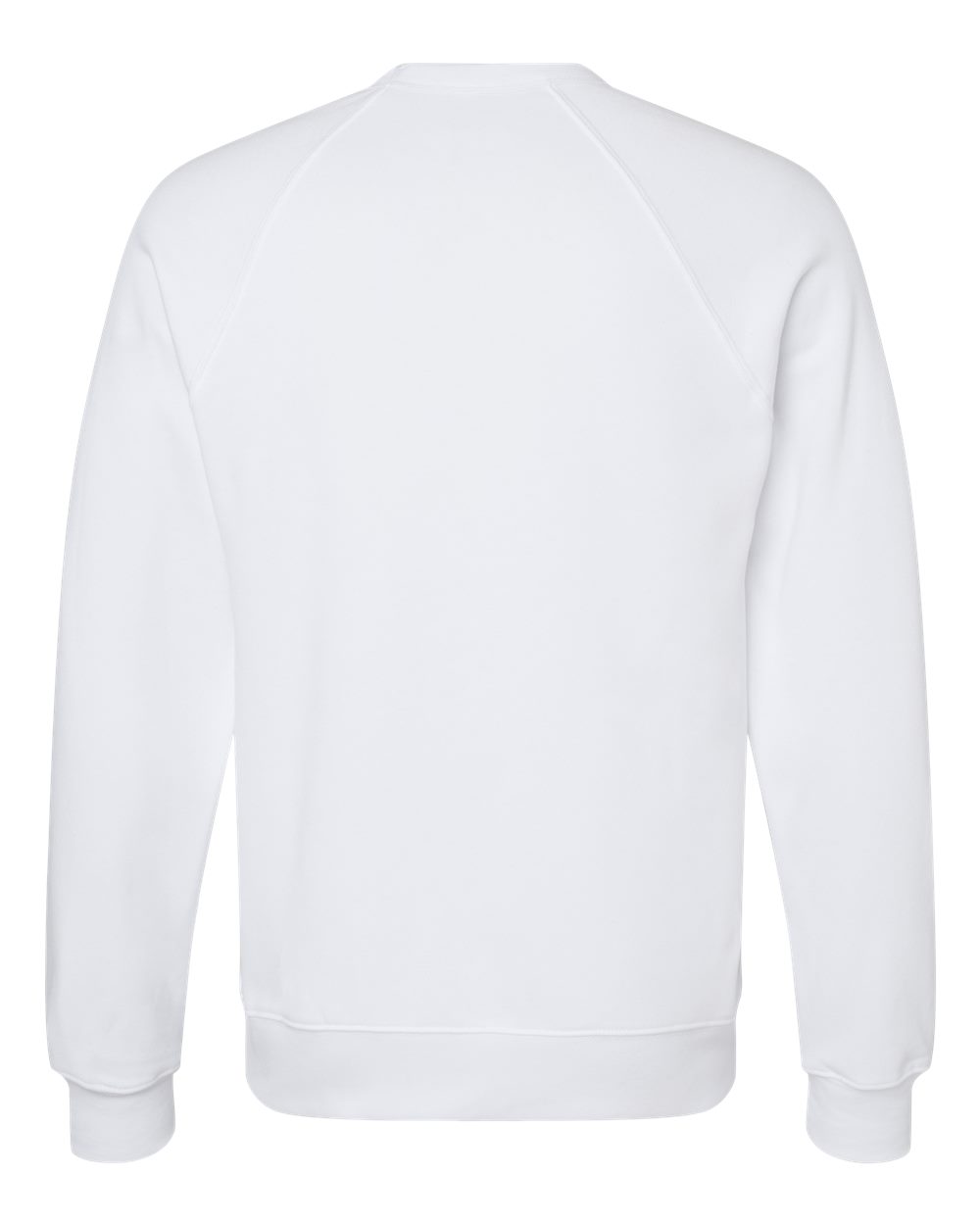 Sponge Fleece Raglan Crewneck Sweatshirt - Back - B85106012 - White