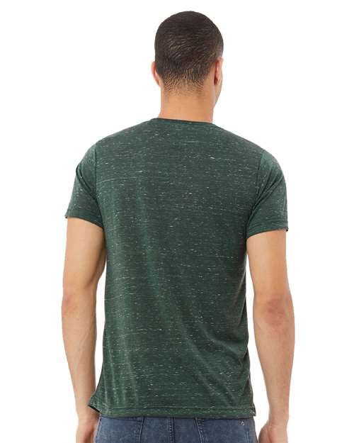 Textured Jersey V-Neck Tee - OnModelBack - B03406542 - Forest Marble