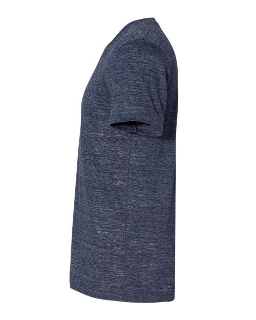 Textured Jersey V-Neck Tee - DirectSide - B03406652 - Navy Slub