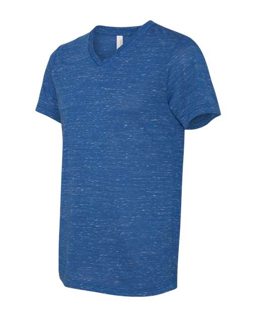 Textured Jersey V-Neck Tee - DirectSide - B03406752 - True Royal Marble