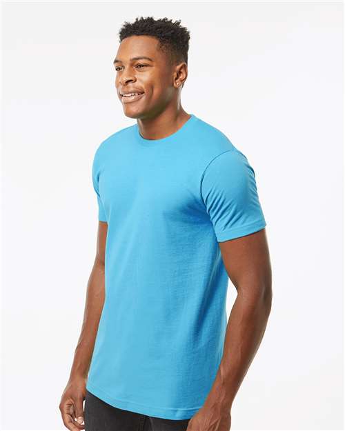 Fine Jersey T-Shirt - OnModelSide - B10259042 - Aqua