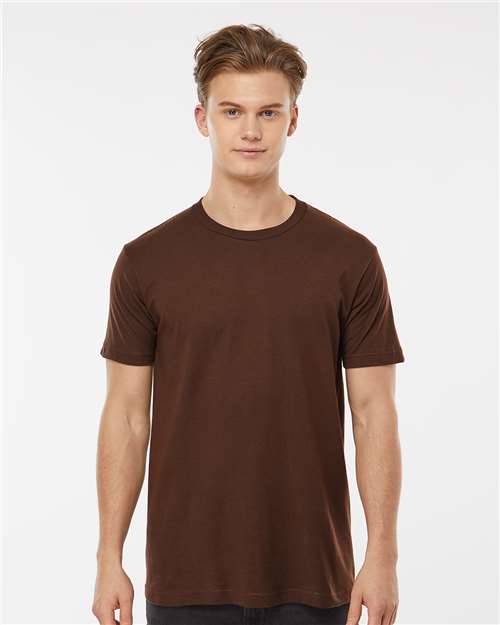 Fine Jersey T-Shirt - OnModelFront - B10259552 - Brown