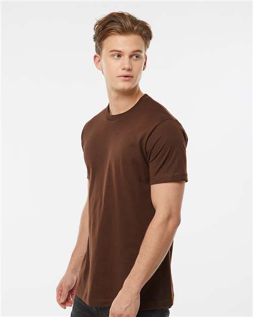 Fine Jersey T-Shirt - OnModelSide - B10259552 - Brown