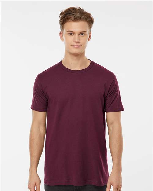 Fine Jersey T-Shirt - OnModelFront - B10259702 - Burgundy