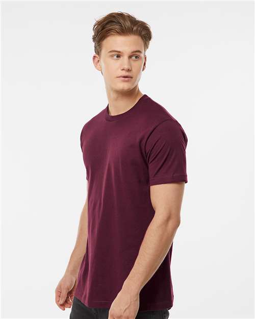Fine Jersey T-Shirt - OnModelSide - B10259702 - Burgundy