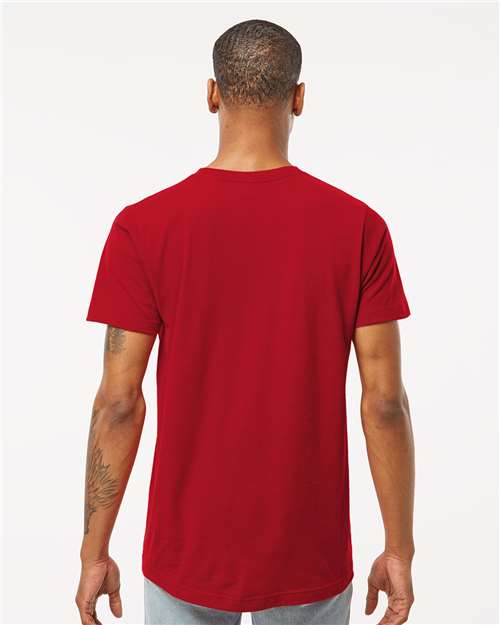 Fine Jersey T-Shirt - OnModelBack - B10259102 - Cardinal