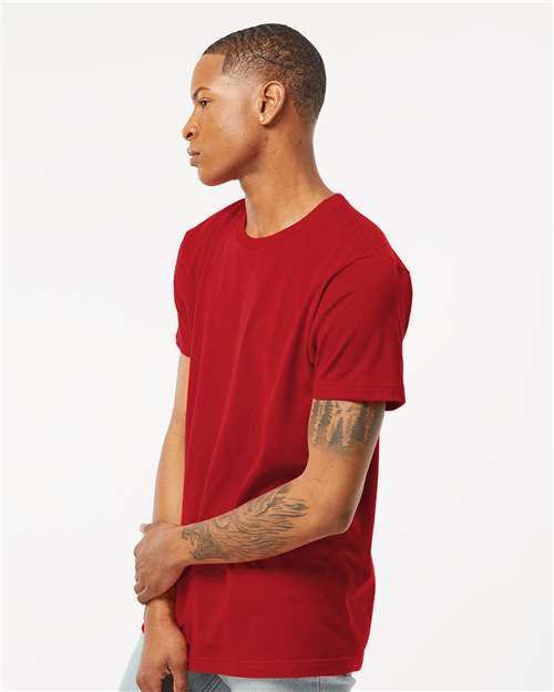 Fine Jersey T-Shirt - OnModelSide - B10259102 - Cardinal