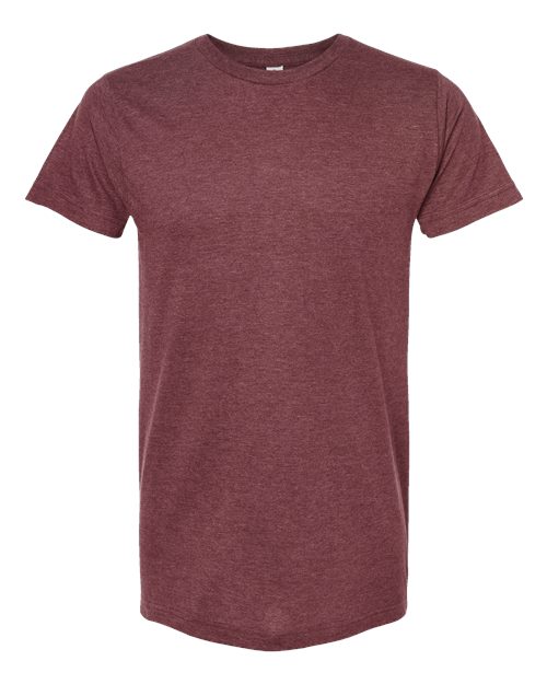 Fine Jersey T-Shirt - Front - B10259532 - Heather Burgundy