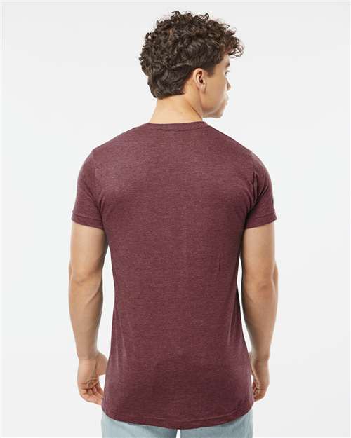Fine Jersey T-Shirt - OnModelBack - B10259532 - Heather Burgundy