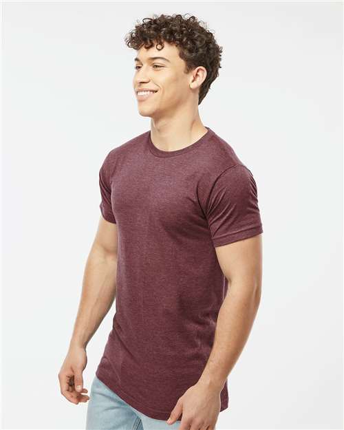 Fine Jersey T-Shirt - OnModelSide - B10259532 - Heather Burgundy