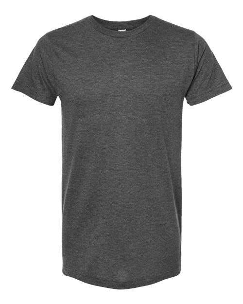 Fine Jersey T-Shirt - Front - B10259132 - Heather Charcoal