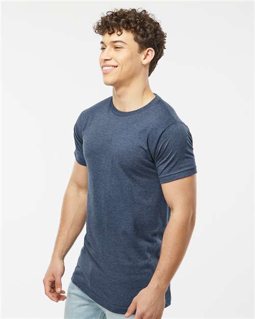 Fine Jersey T-Shirt - OnModelSide - B10259142 - Heather Denim