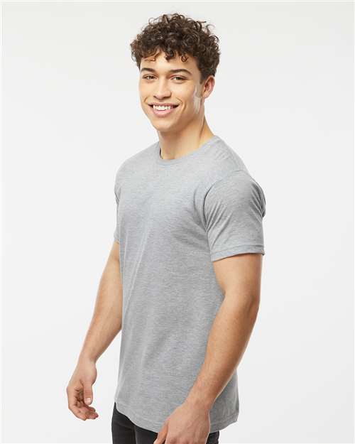 Fine Jersey T-Shirt - OnModelSide - B10259092 - Heather Grey