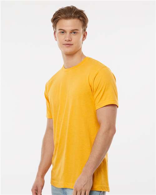 Fine Jersey T-Shirt - OnModelSide - B10259412 - Heather Mellow Yellow