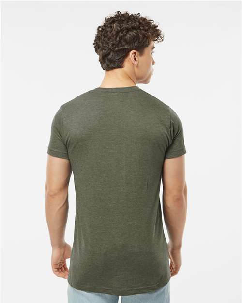 Fine Jersey T-Shirt - OnModelBack - B10259062 - Heather Military Green
