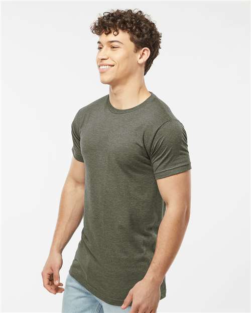 Fine Jersey T-Shirt - OnModelSide - B10259062 - Heather Military Green