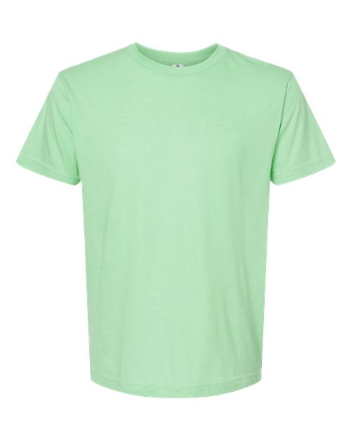 Fine Jersey T-Shirt - Front - B10259192 - Heather Neo Mint