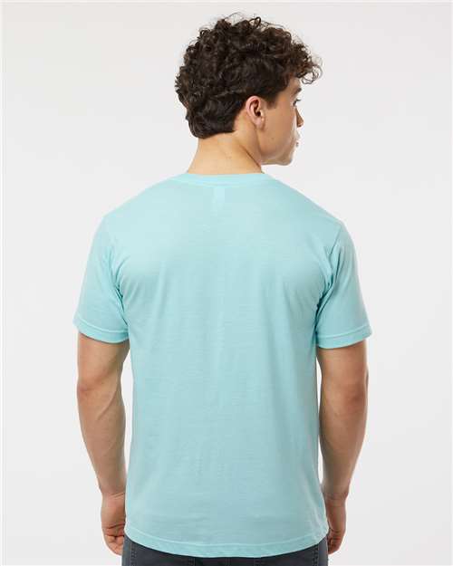 Fine Jersey T-Shirt - OnModelBack - B10259052 - Heather Purist Blue