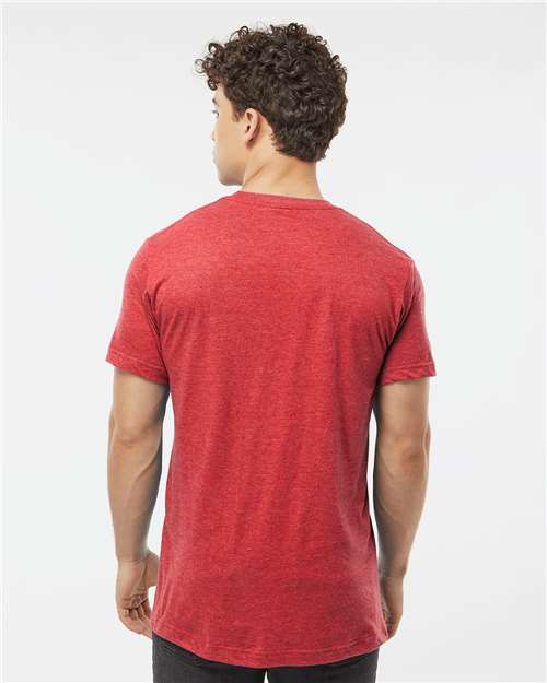 Fine Jersey T-Shirt - OnModelBack - B10259172 - Heather Red