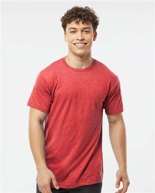 Fine Jersey T-Shirt - OnModelFront - B10259172 - Heather Red