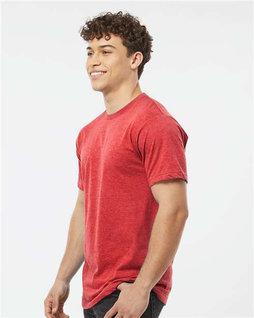 Fine Jersey T-Shirt - OnModelSide - B10259172 - Heather Red