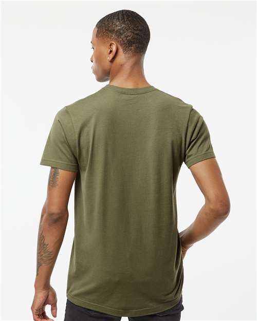 Fine Jersey T-Shirt - OnModelBack - B10259212 - Military Green