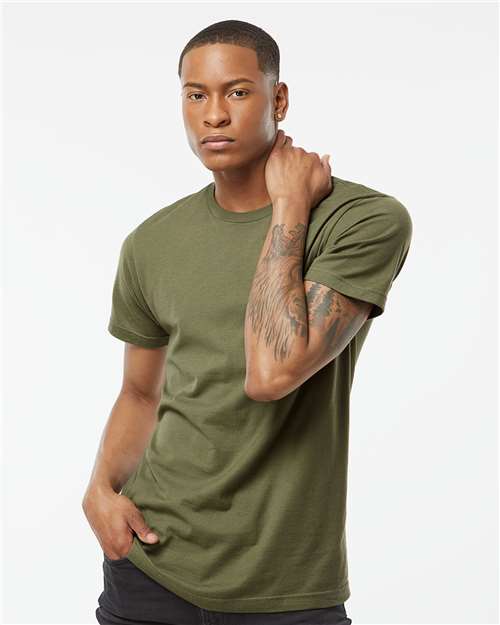 Fine Jersey T-Shirt - OnModelFront - B10259212 - Military Green