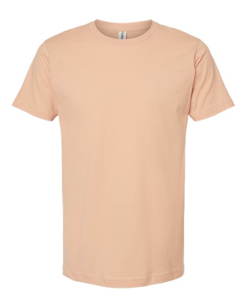Fine Jersey T-Shirt - Front - B10259282 - Peach
