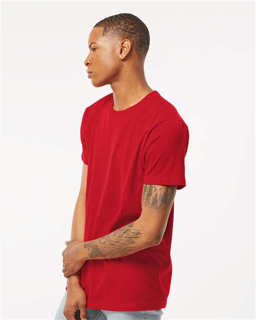 Fine Jersey T-Shirt - OnModelSide - B10259322 - Red