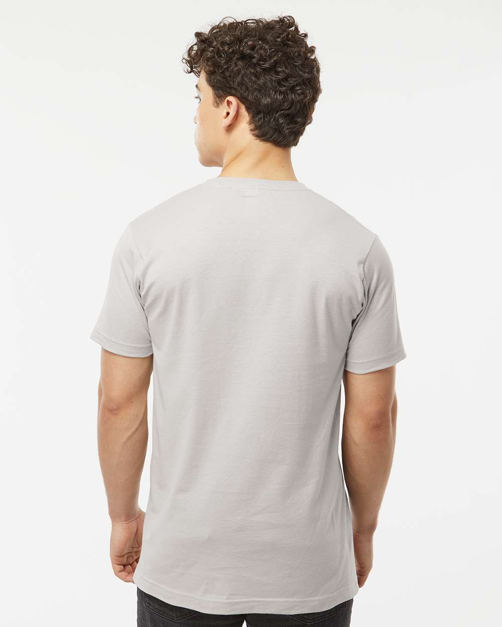 Fine Jersey T-Shirt - OnModelBack - B10259352 - Silver