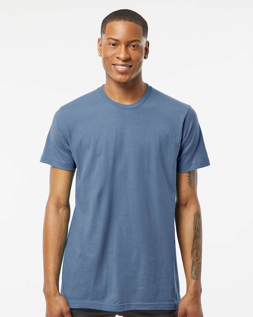 Fine Jersey T-Shirt - OnModelFront - B10259362 - Slate