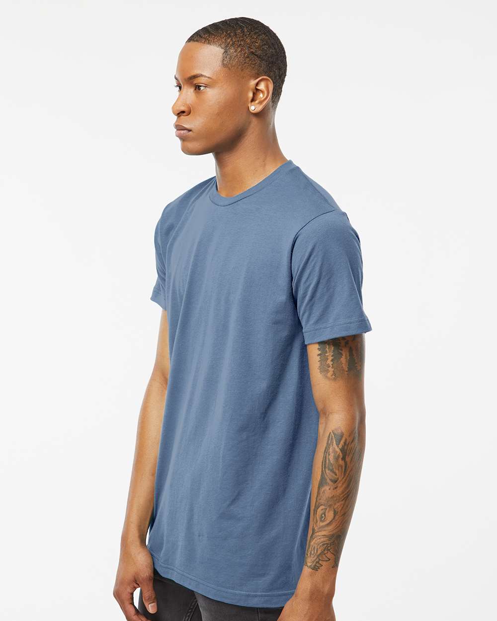 Fine Jersey T-Shirt - OnModelSide - B10259362 - Slate
