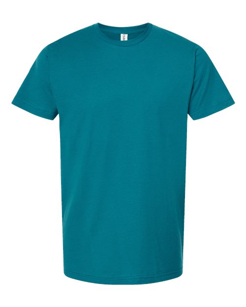 Fine Jersey T-Shirt - Front - B10259382 - Teal