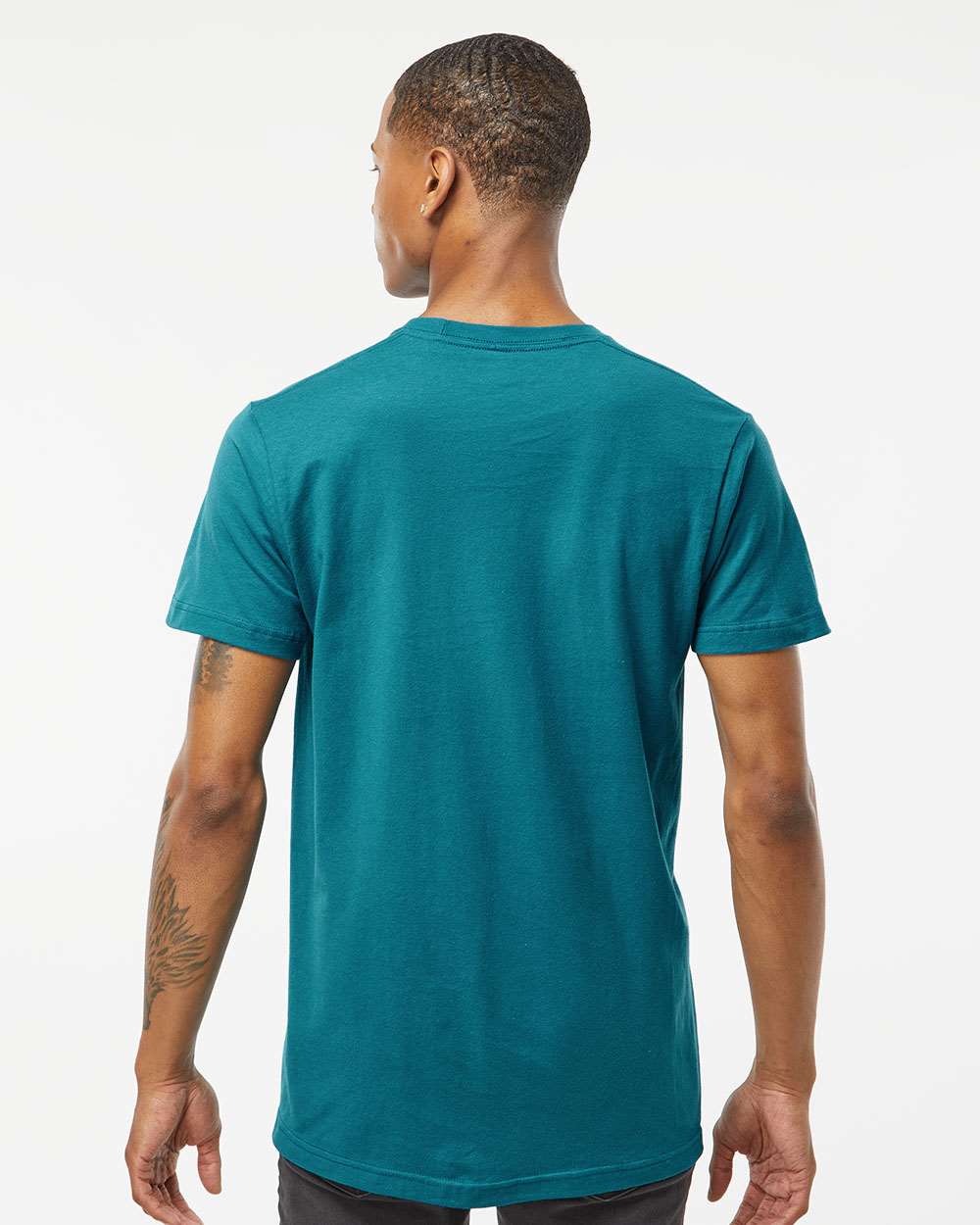 Fine Jersey T-Shirt - OnModelBack - B10259382 - Teal