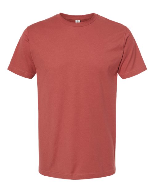 Fine Jersey T-Shirt - Front - B10259392 - Terracotta