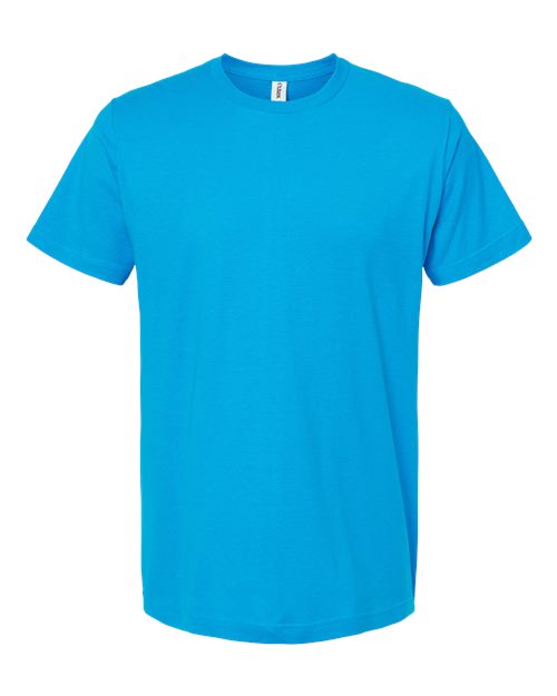 Fine Jersey T-Shirt - Front - B10259782 - Turquoise