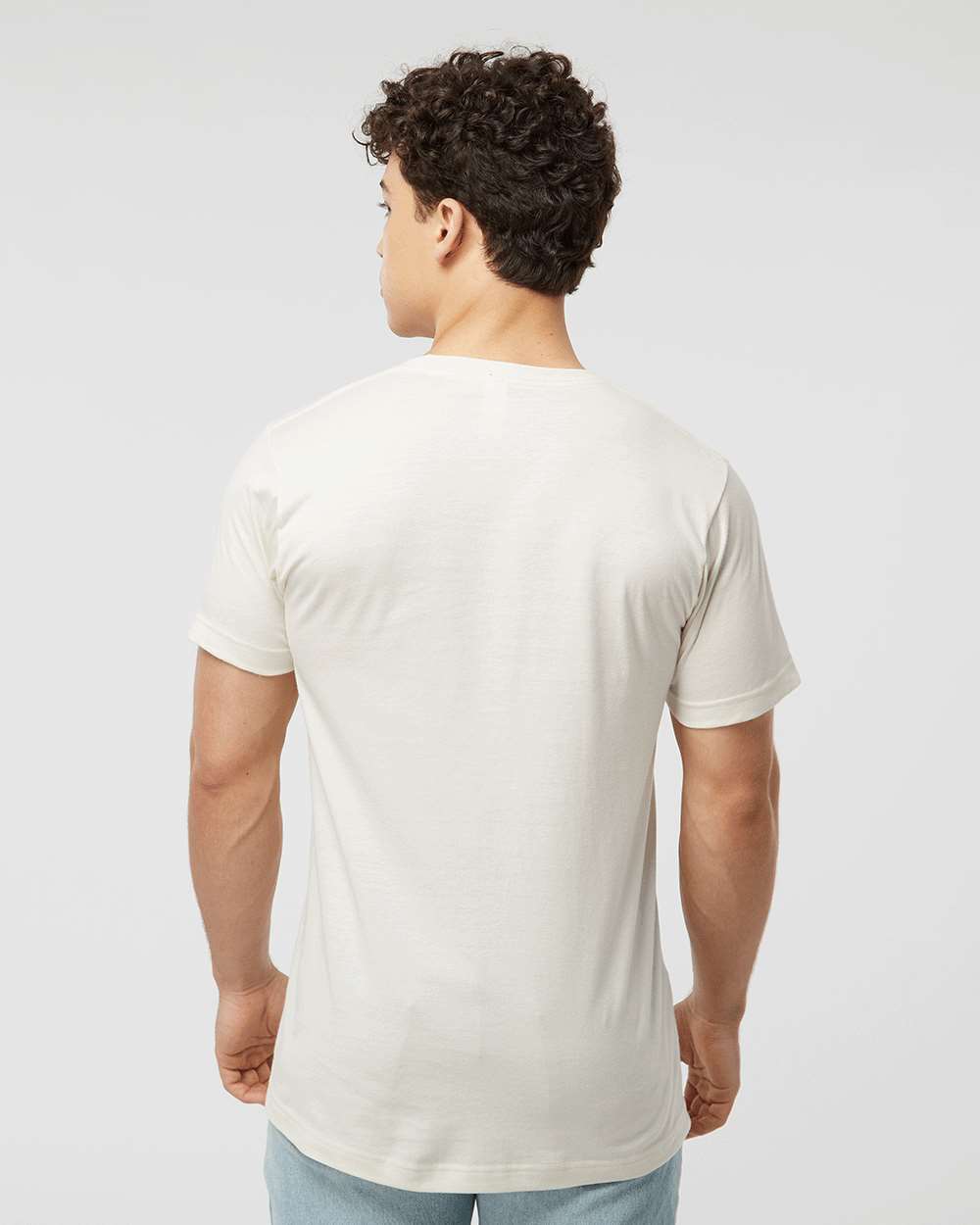 Fine Jersey T-Shirt - OnModelBack - B10259012 - Vintage White