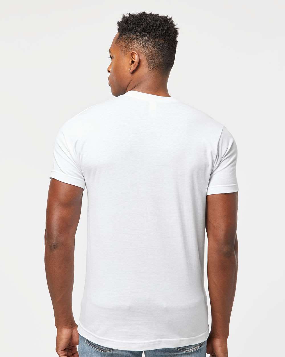 Fine Jersey T-Shirt - OnModelBack - B10259002 - White