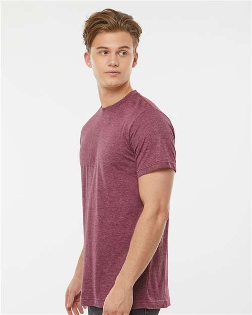 Poly-Rich T-Shirt - OnModelSide - B20659532 - Heather Burgundy