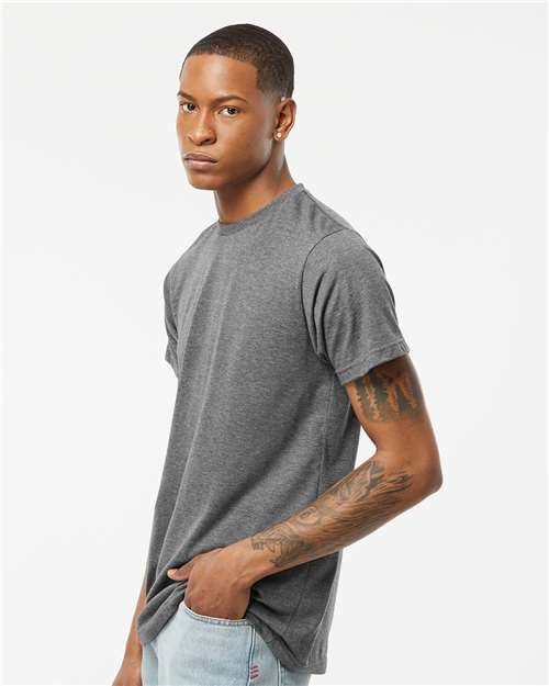 Poly-Rich T-Shirt - OnModelSide - B20659092 - Heather Charcoal