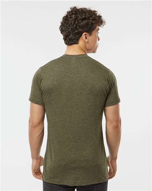 Poly-Rich T-Shirt - OnModelBack - B20659062 - Heather Military Green