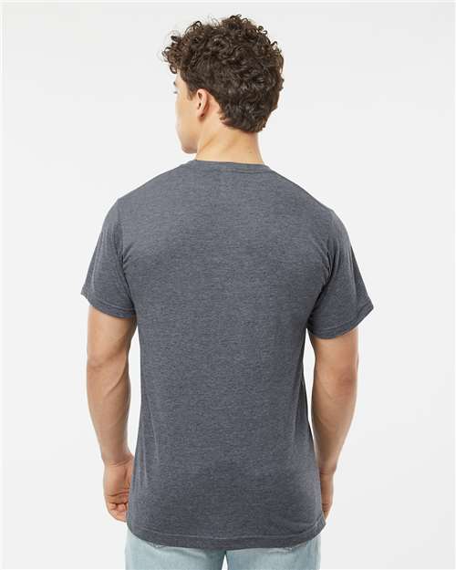 Poly-Rich T-Shirt - OnModelBack - B20659652 - Heather Navy
