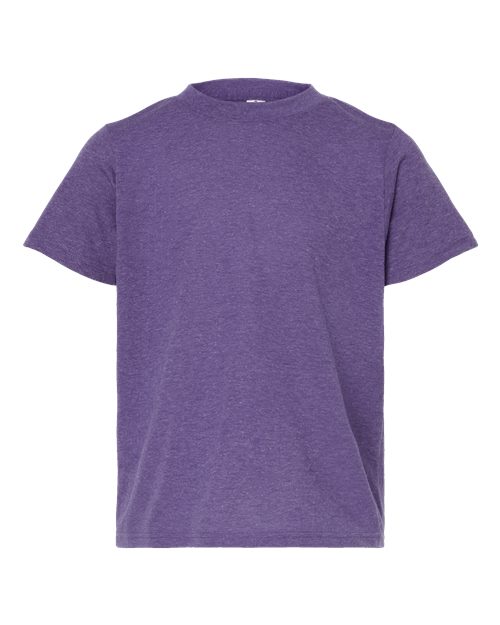 Youth Poly-Rich T-Shirt - Front - B30859672 - Heather Purple