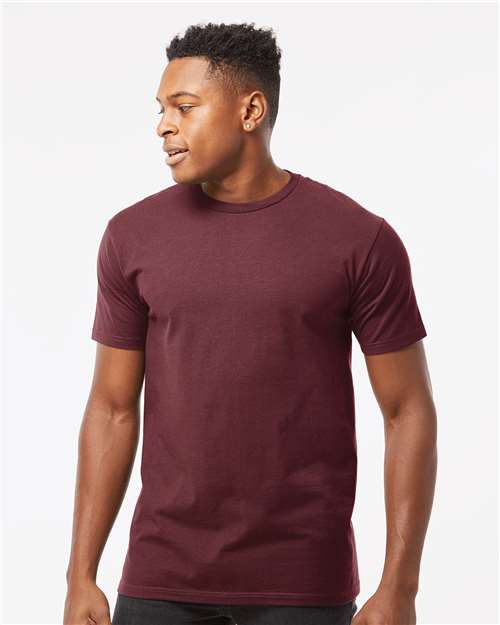 Heavyweight Jersey T-Shirt - OnModelFront - B30959702 - Burgundy