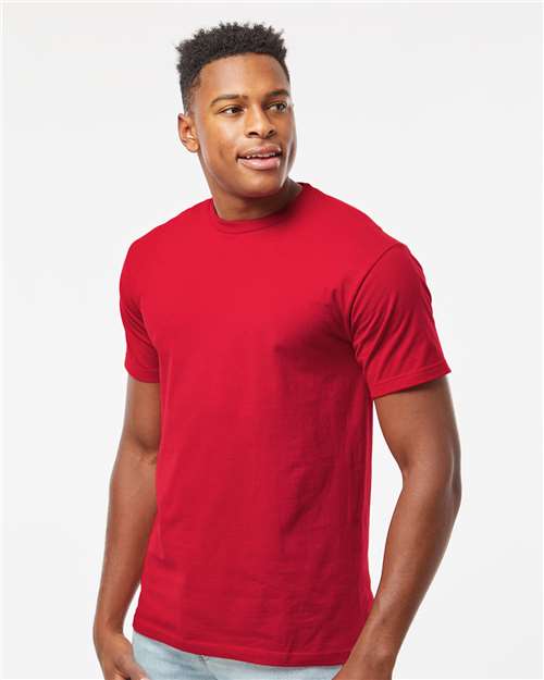 Heavyweight Jersey T-Shirt - OnModelSide - B30959102 - Cardinal
