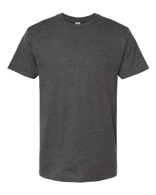 Heavyweight Jersey T-Shirt - Front - B30959092 - Heather Charcoal