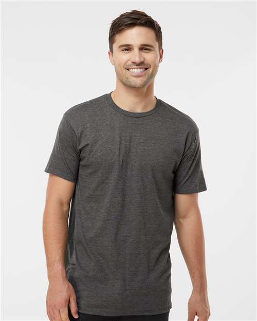 Heavyweight Jersey T-Shirt - OnModelFront - B30959092 - Heather Charcoal