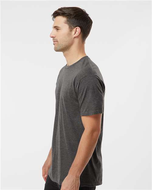 Heavyweight Jersey T-Shirt - OnModelSide - B30959092 - Heather Charcoal