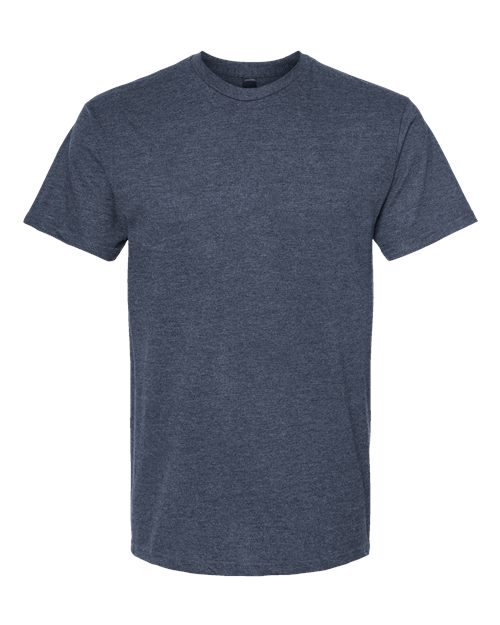Heavyweight Jersey T-Shirt - Front - B30959252 - Heather Denim